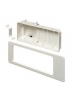 Arlington TVB613GC - Recessed TV Box Trim Plate - White - 4-Gang - Paintable Plastic